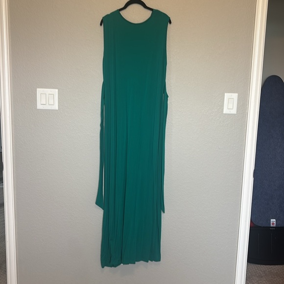 Seraphine Emerald Green Knot Waist Tie Back Maternity Dress size 12 - Picture 6 of 9